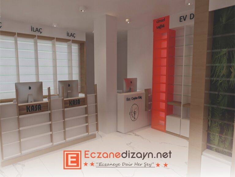 Eczane aydınlatma ve dekorasyon