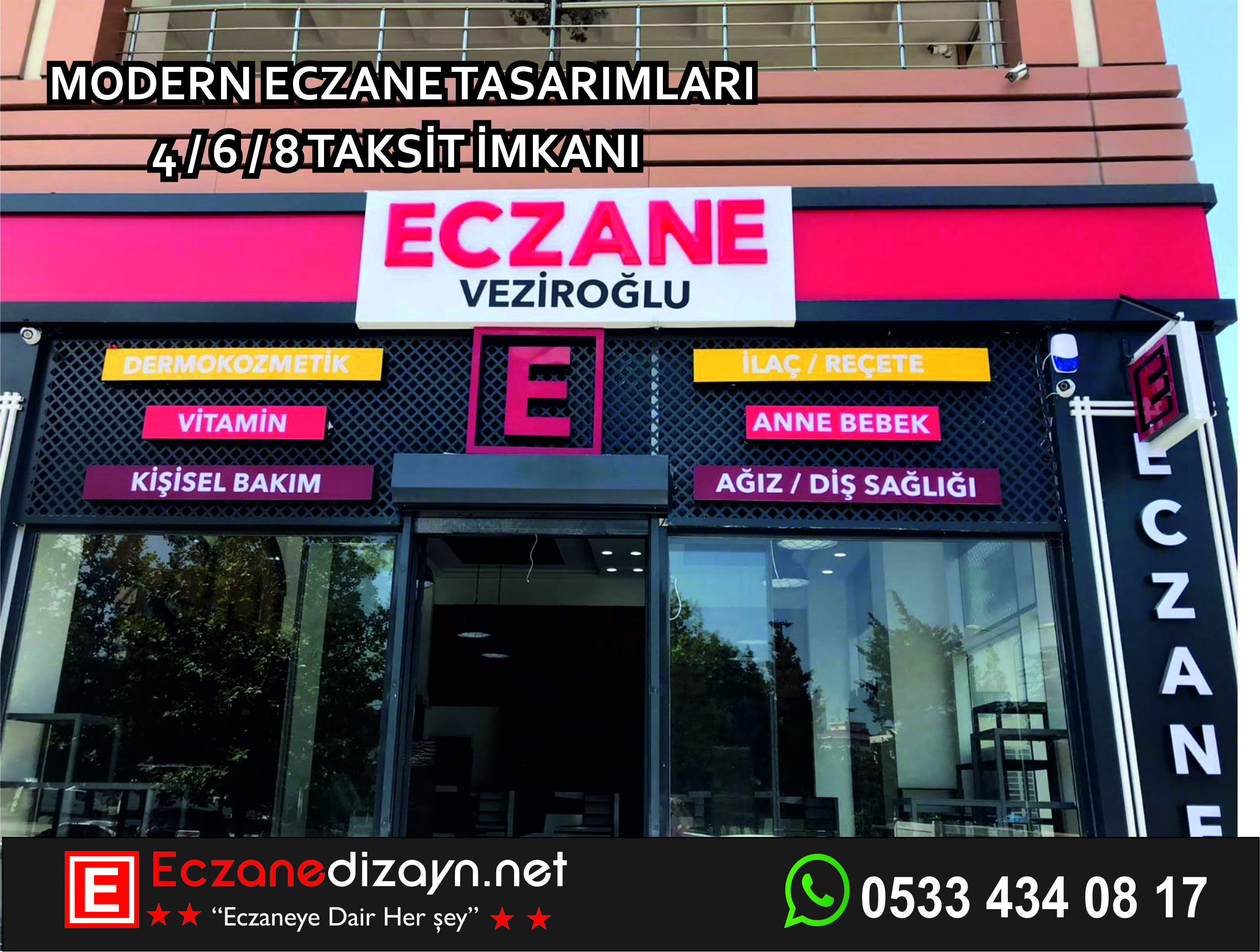 Özel eczane bankosu üretimi