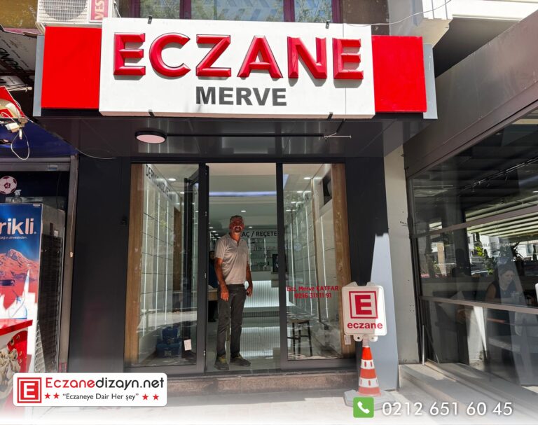 Eczane dekorasyon projesi - Maltepe Merve Eczanesi - EczaneDizayn.net